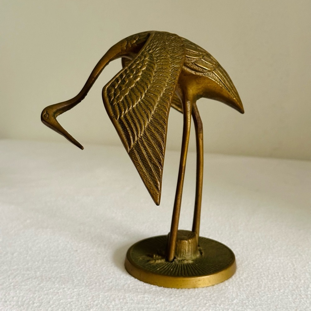 Vintage midcentury brass crane